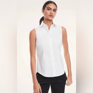 Brooks Brothers Fitted Non-Iron Stretch Sleeveless Dress Shirt